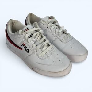 Fila Men's Original Fitness Athletic Sneakers White Blue Size 8 1CM-00711-125